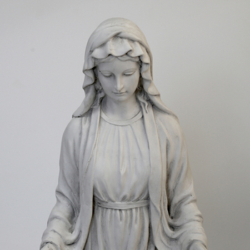 Európai stílusú Szűz Mária szobor - magnézium-oxid anyagból, udvarra és a nappaliba