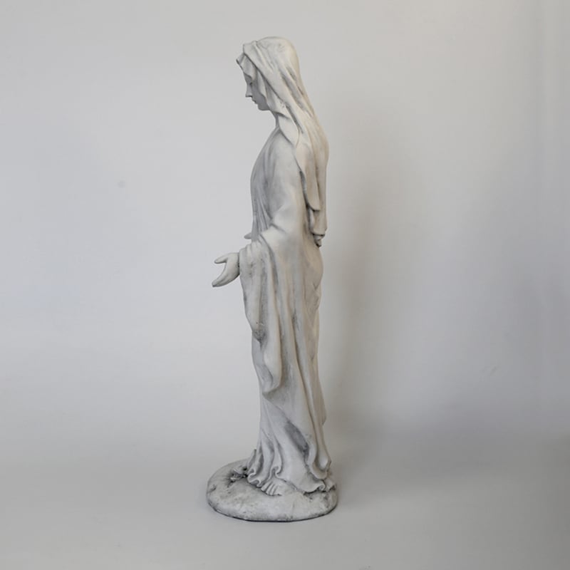 Európai stílusú Szűz Mária szobor - magnézium-oxid anyagból, udvarra és a nappaliba