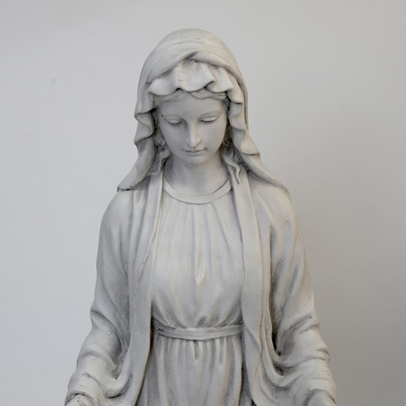 Európai stílusú Szűz Mária szobor - magnézium-oxid anyagból, udvarra és a nappaliba