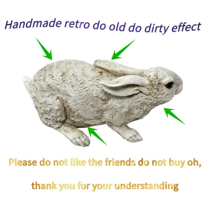 Kültéri nyusziszobor a kertbe - szintetikus gyanta, műanyag/gyanta, gyanta kézműves termék, pásztor stílus