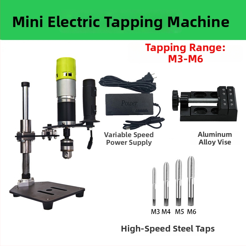 Prenosný elektrický závitovač, 22V, plynulá regulácia rýchlosti, viaceré funkcie spracovania závitov pre kov