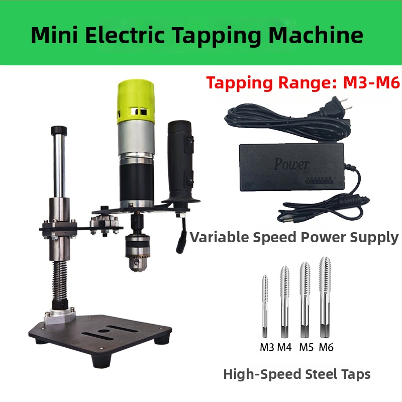 Prenosný elektrický závitovač, 22V, plynulá regulácia rýchlosti, viaceré funkcie spracovania závitov pre kov
