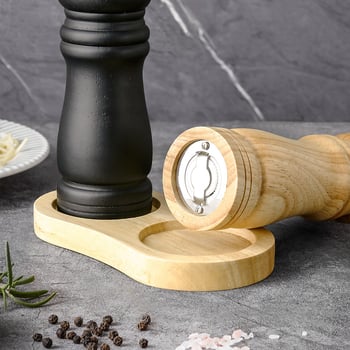 Set ručnog mljevenja papra i posuda za začine od hrastovog drveta, ručni, za čvrste začine, s otiskom logotipa i mogućnošću prilagodbe