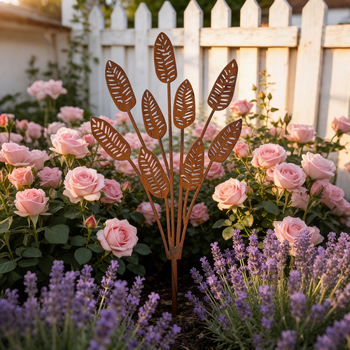 Vasból készült talpszár dísz udvarra és kertbe – fém tájépítészet szobor, KY-B33, modern művészeti stílus