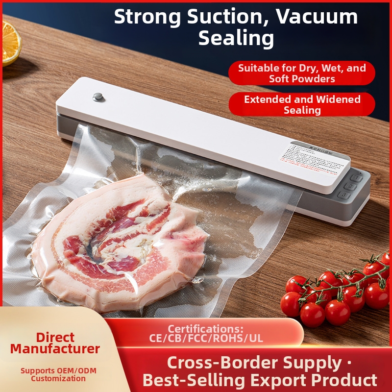 Вакуумна машина за запечатване, модел 002, мощност 100W, напрежение 220V, ABS корпус, капацитет под 500 мл