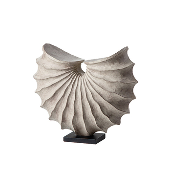 Geometrijski ukras od smole – oblik školjkastog prstena, moderni minimalistički stil, Back Garden