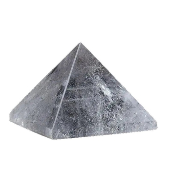 Kristalna piramida za stolni ukras s sedmerostrukim zvjezdanim rasporedom, geometrijska skulptura od kamena