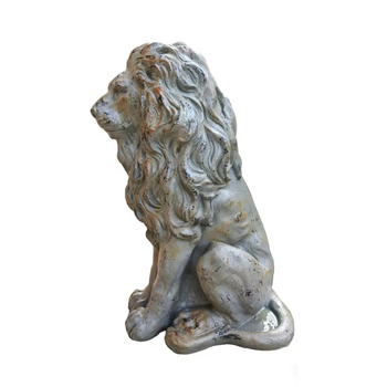 Statuie Leu Grădină, oxid de magneziu, gravată și lustruită, execuție semi-manuală și semi-mecanizată