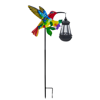 Željezno lampion s kolibrijem – moderni minimalistički ukras za vrt, kod D338, Long Source