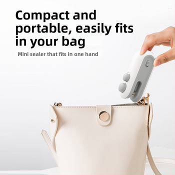 Mini USB zatvárací klip pre domáce použitie, prenosný vlhkosť-odolný uzáver na plastové tašky