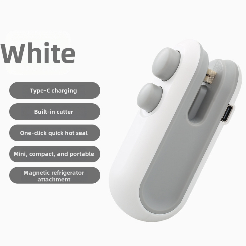 Mini USB zatvárací klip pre domáce použitie, prenosný vlhkosť-odolný uzáver na plastové tašky