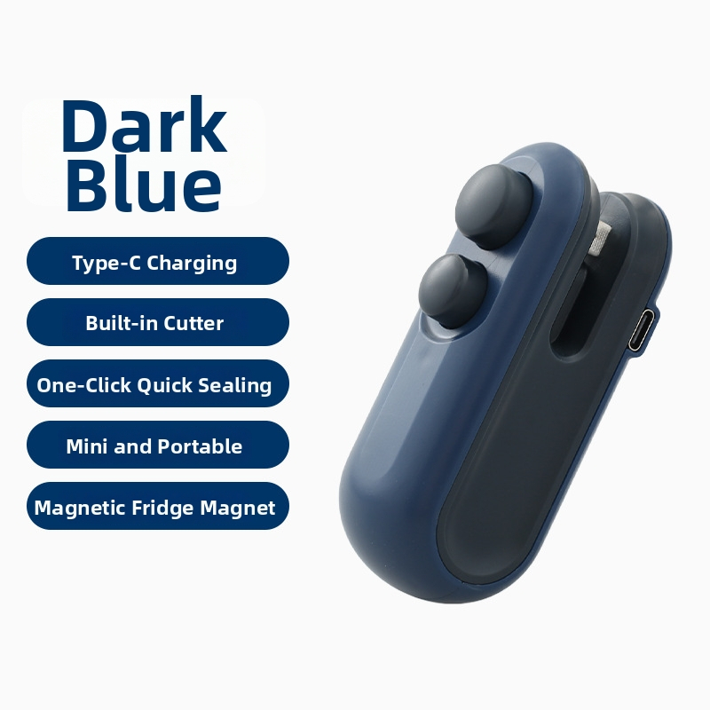 Mini USB zatvárací klip pre domáce použitie, prenosný vlhkosť-odolný uzáver na plastové tašky