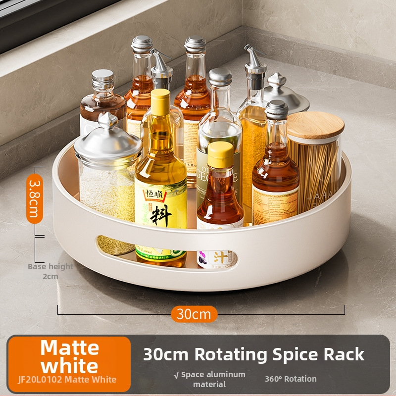 Cobbe/Cabei otočný zásobník na koreniny na kuchynský pult – Space hliník, pre olej, soľ, omáčku a ocot