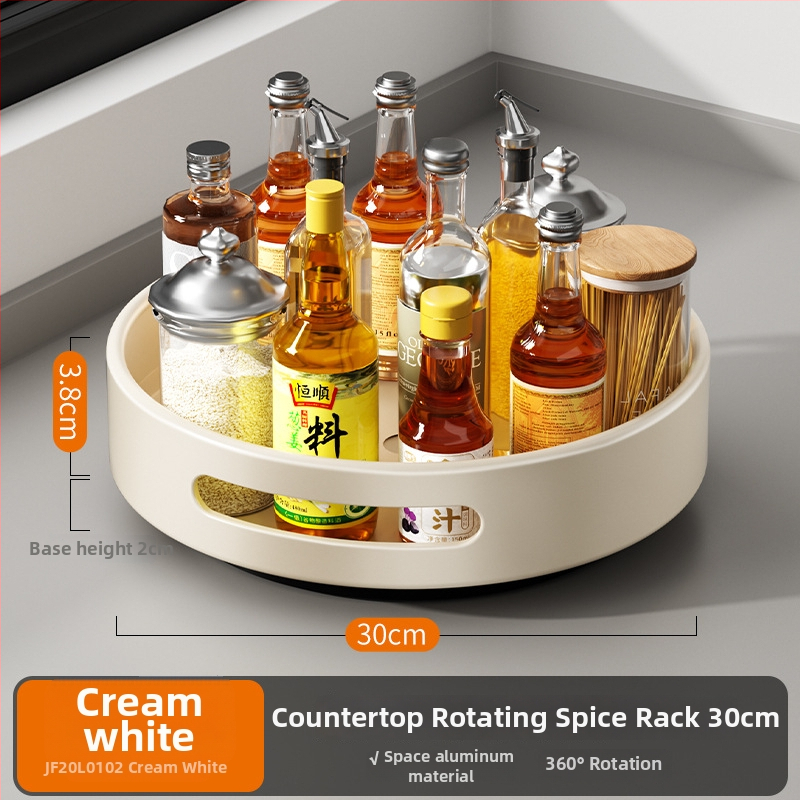 Cobbe/Cabei otočný zásobník na koreniny na kuchynský pult – Space hliník, pre olej, soľ, omáčku a ocot