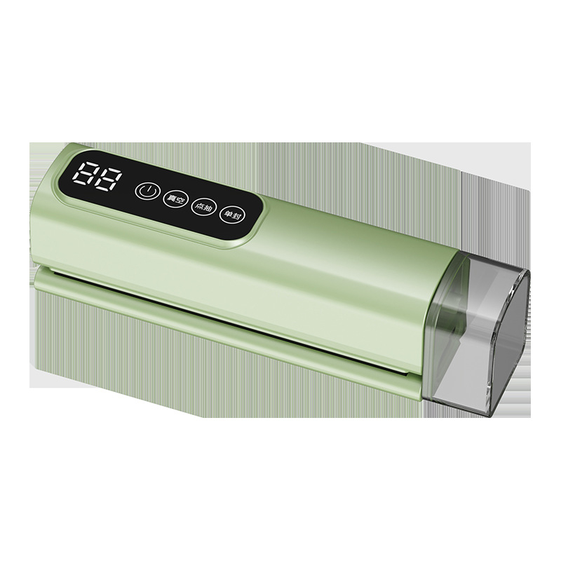 Háztartási vezeték nélküli vákuumzáró készülék – teljesen automata, digitális kijelző, újratölthető, ABS ház