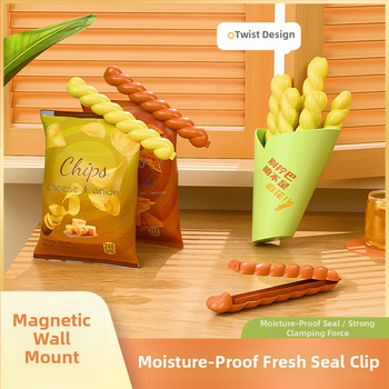 Clipuri plastic sigilare alimentelor pentru bucătărie – sigiliu de pungă, rezistent la umiditate, menține prospețimea, clip pentru alimente | Design modern simplu