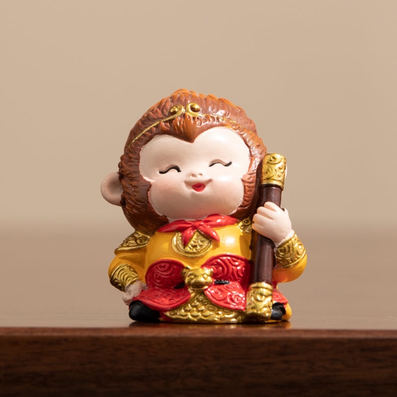 Q-stil Sun Wukong stolna dekoracija za čaj-stol, tea pet, mikro pejzaž