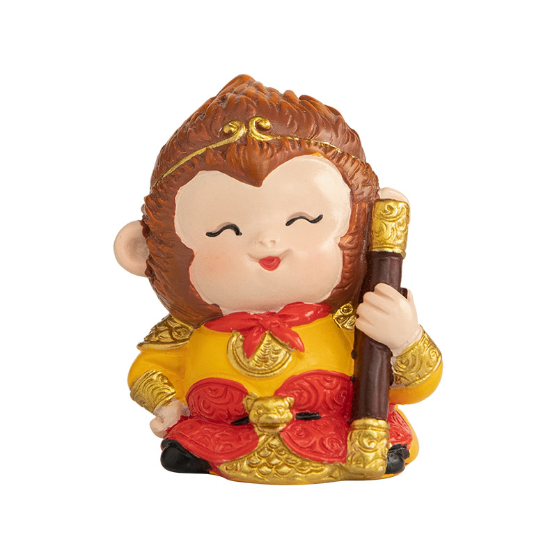 Q-stil Sun Wukong stolna dekoracija za čaj-stol, tea pet, mikro pejzaž