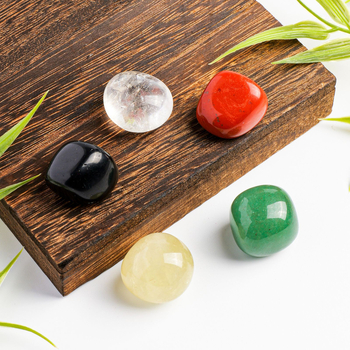 Prirodni kristalni sirovi kamen – talisman za bogatstvo i blagostanje, Feng Shui ukras s pet elemenata