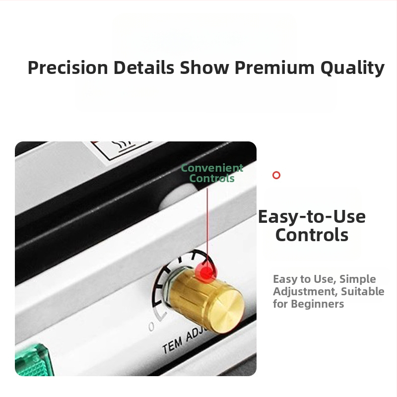 Nerezová oceľ ručne ovládateľný zapečatovací baliaci stroj pre krabice a misky – domáce a továrenské použitie