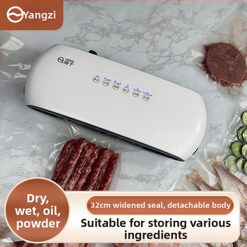 Domáca vákuová balička potravín, s vylepšeným veľkým motorom, mokré aj suché použitie, ručné ovládanie