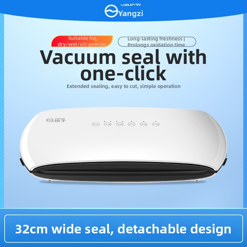 Domáca vákuová balička potravín, s vylepšeným veľkým motorom, mokré aj suché použitie, ručné ovládanie