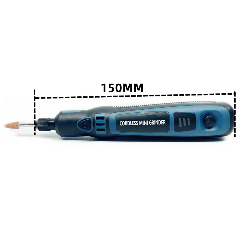 Безжичен мини електрически шлайф-гравер, USB презареждане, три скорости, включени приставки: режещ инструмент, шлифовъчна глава, бор и гравираща игла