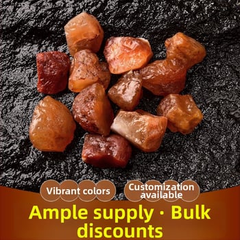 Durva kristálykő mintadarab — Anyag: agat; Termékkód: Granular mineral 54 red agate; Kategória: durva kristálykő; Stílus: modern minimalist; Csomagolás: PP zacskó, egyedileg csomagolt