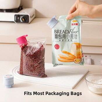 Klip na uzatvorenie kuchyne – kruhový uzatvárací klip, klip na uchovávanie potravín, Leiwei, moderný minimalistický štýl