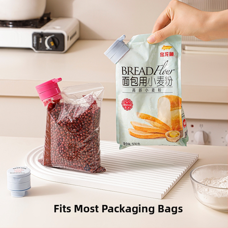 Klip na uzatvorenie kuchyne – kruhový uzatvárací klip, klip na uchovávanie potravín, Leiwei, moderný minimalistický štýl