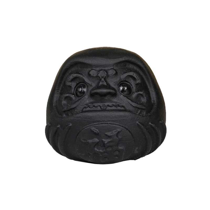 Prirodni kristalni obsidijan Daruma — ručno držani ukras