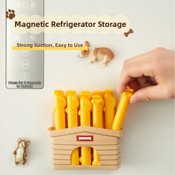 Time Machine Uzatvárací klip na potraviny, Klip na uzatváranie snackov, Mliečny prášok a Čaj, Balenie 10, Domáce použitie