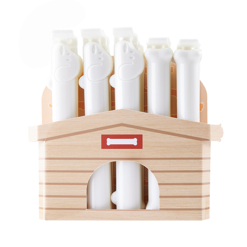 Time Machine Clip de Sigilare Alimentară, Clip pentru Sigilarea Gustărilor, Lapte praf și ceai, Pachet de 10, Uz Casnic