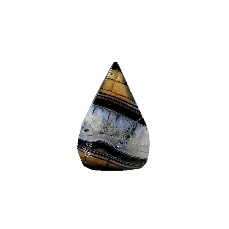 Ornament din crystal geode – stil geometric modern minimalist, cristal de cuarț roz, ambalaj PP în pungă