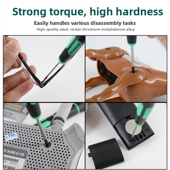 Κατσαβίδι ακρίβειας Pro'skit/Baogong, κράμα χρωμιοβανδιομολυβδενιο, λαβή PP+TPR, χωρίς μόνωση, μη μαγνητικό, 20 g