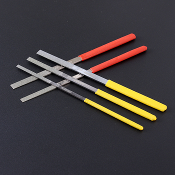 Yang's gyémánt kettős oldalú reszelő, vékony elektroplattolt ötvözet, sík és ferde kés-formájú reszelő kemény anyagokhoz, kerámia és üveg