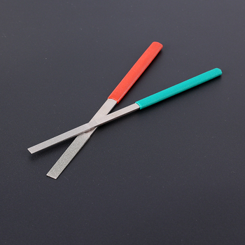 Yang's gyémánt kettős oldalú reszelő, vékony elektroplattolt ötvözet, sík és ferde kés-formájú reszelő kemény anyagokhoz, kerámia és üveg