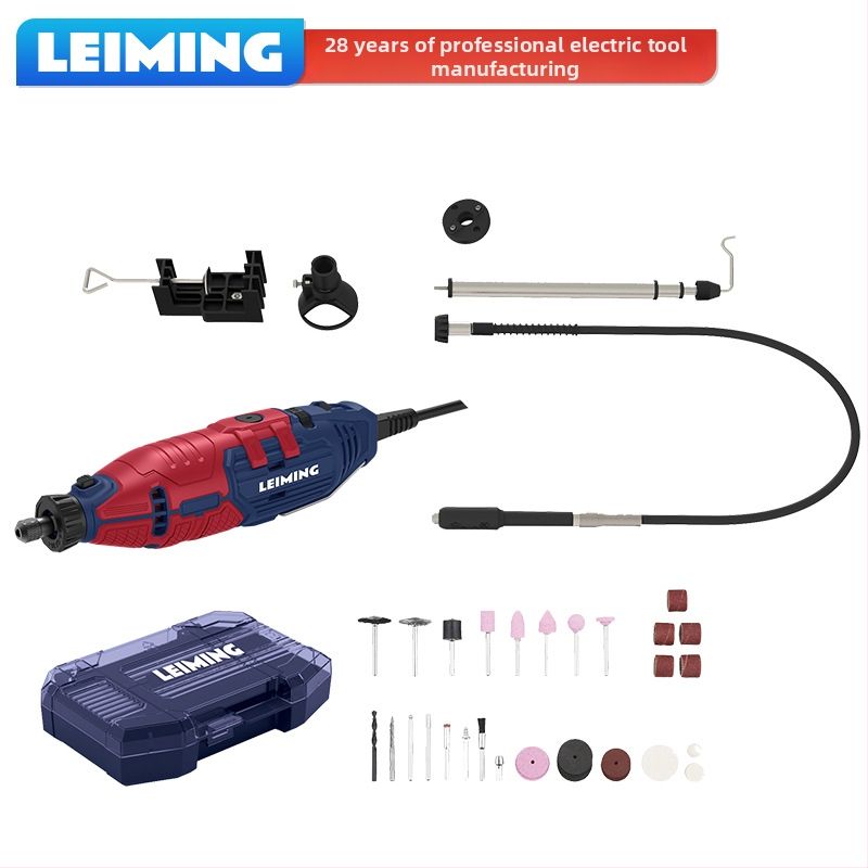 Leiming 160W elektrický gravírovací stroj na spracovanie dreva a leštenie kameňa, kompaktný ručný brúsič