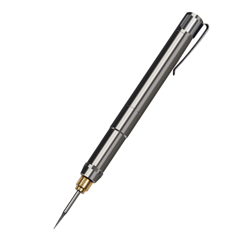 Pix de gravură - Unealtă electrică mini pentru gravură/polizare alimentată cu baterie Li, 35000 rpm în gol, cursă 20, diametru placă 6, 3.7 V