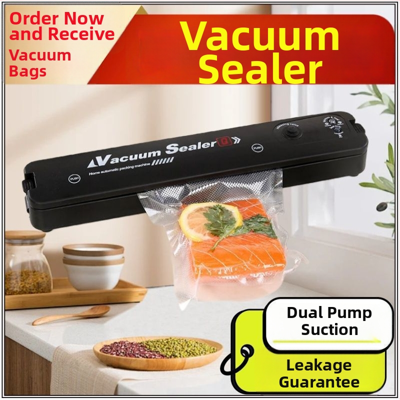 Domáca vákuová baliaca jednotka, plne automatická, balenie potravín, All-In-One dizajn