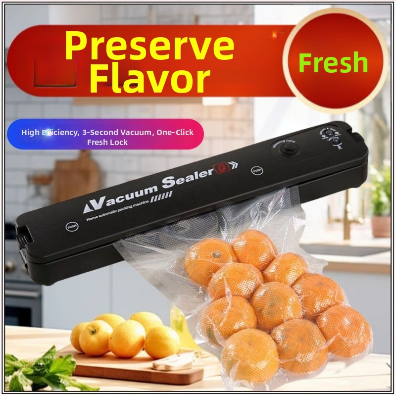 Domáca vákuová baliaca jednotka, plne automatická, balenie potravín, All-In-One dizajn