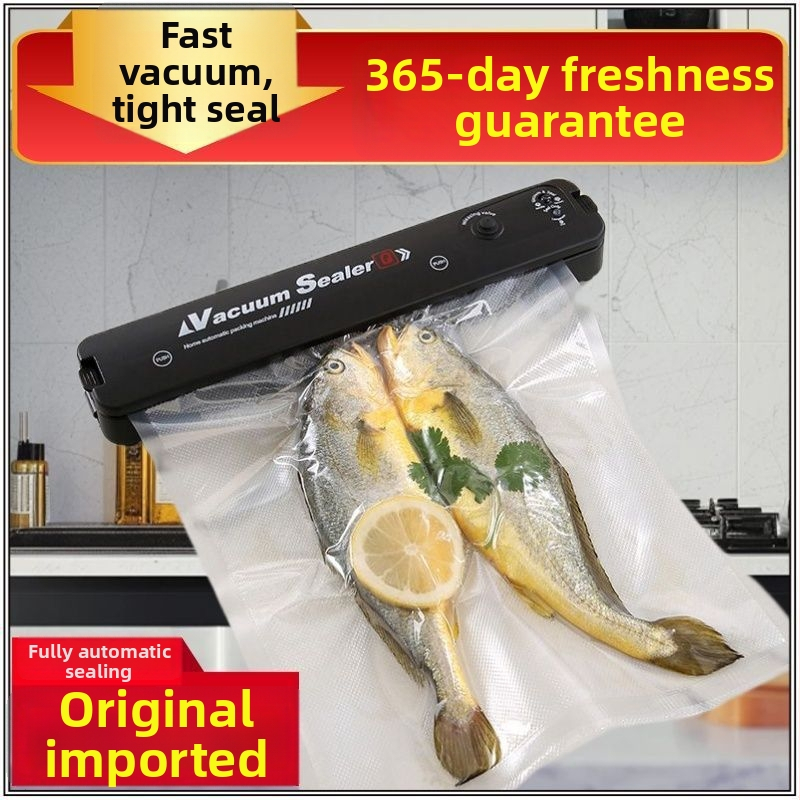 Domáca vákuová baliaca jednotka, plne automatická, balenie potravín, All-In-One dizajn