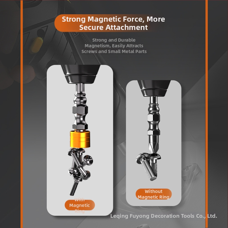 S2 magnetický krížový bit s magnetickým prstenom, protišmykový dizajn, 20 g