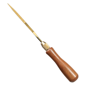 MOKIN Gyémántreszelő titán bevonattal, keményfa fogantyúval Sour Branch Wood, kettős vágás fabarát