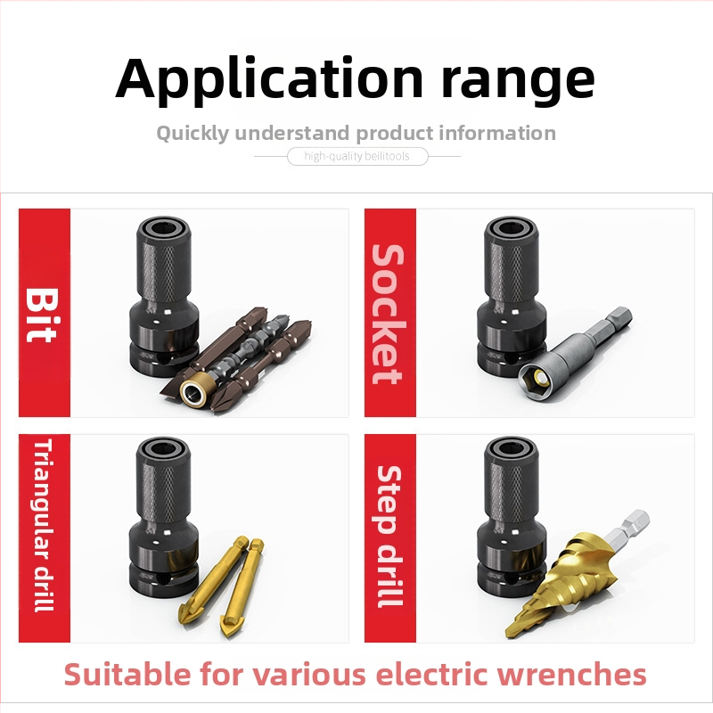 Bailey elektromos kulcs – hex fej adapter, teleszkópos, univerzális