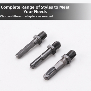 Adaptér z kladivového vrtáka na vŕtanie s úderom — nerezová oceľ, 40# oceľ, leštený povrch; značka Positive business