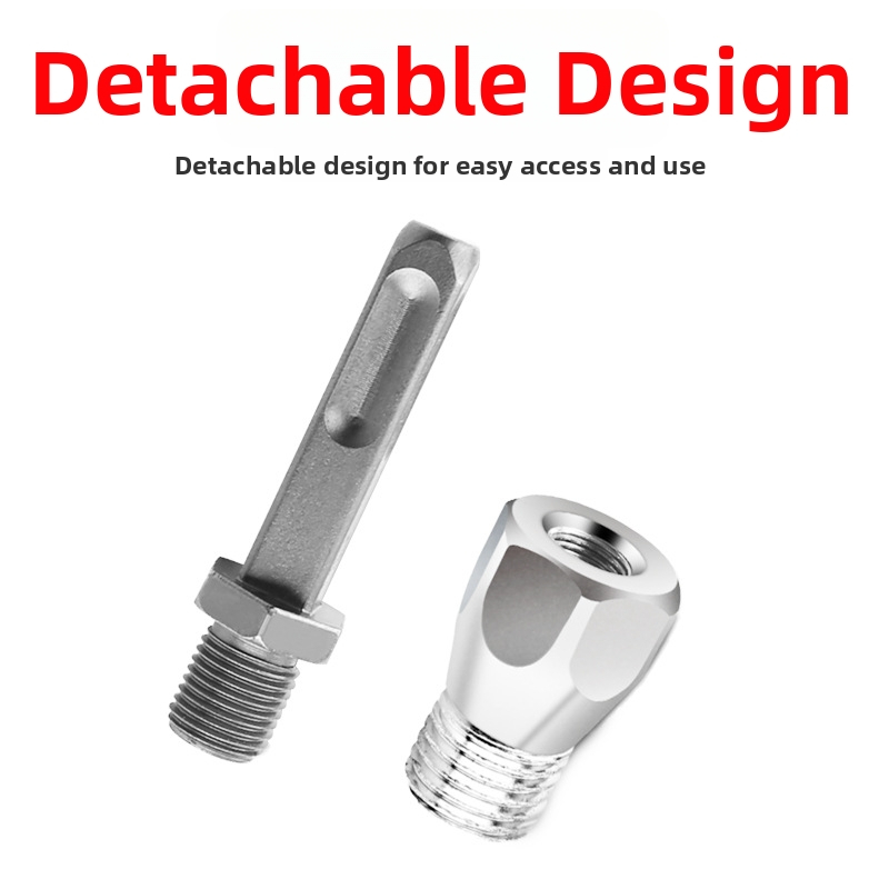 Adaptér z kladivového vrtáka na vŕtanie s úderom — nerezová oceľ, 40# oceľ, leštený povrch; značka Positive business