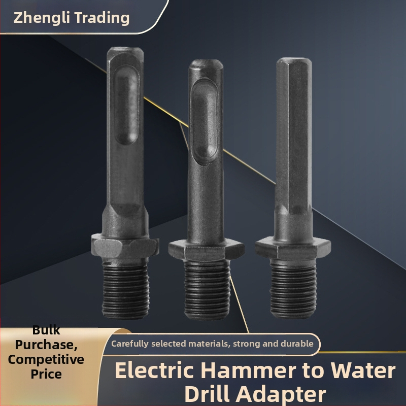 Adaptér z kladivového vrtáka na vŕtanie s úderom — nerezová oceľ, 40# oceľ, leštený povrch; značka Positive business