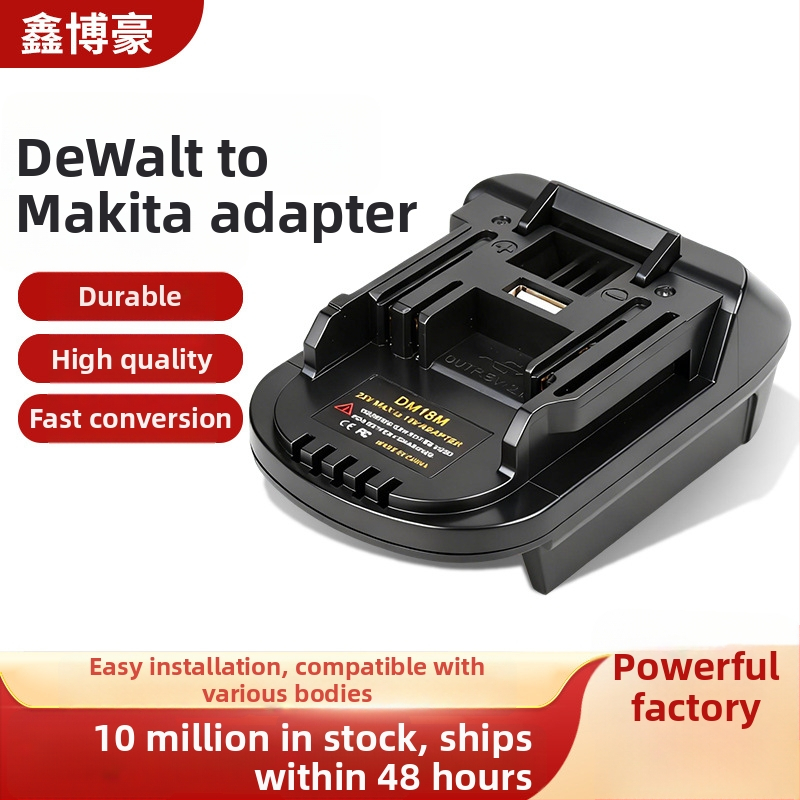 Prevodník pre Makita MT elektrické náradie – adaptér pre Dewalt nabíjačku, Li‑ion, vstupné napätie 3.6V, rozsah 18–21V