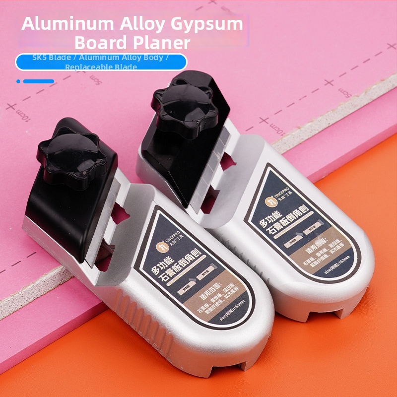Aluminijski dvostruko namjenski planer za rubove – kantiranje gipokartona i završno rezanje pod pravim kutom, 45° alat za plafon i stolariju